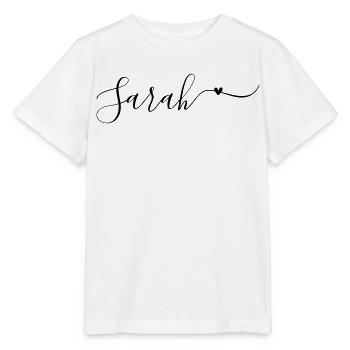 Sarah Name First Name Decorative - Stanley/Stella MINI CREATOR Kids’ T-Shirt - white - Front - Maike (125cm)