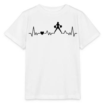 Équipe de pom-pom girls Heartbeat - T-shirt bio MINI CREATOR Stanley/Stella Enfant - blanc - Devant - Maike (125cm)