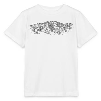 Kremsmauer Silhouette | Pré-Alpes de Haute-Autriche - T-shirt bio MINI CREATOR Stanley/Stella Enfant - blanc - Devant - Maike (125cm)