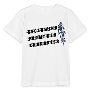 Vélo de route Vent contraire disant Vélo Cyclisme - T-shirt bio MINI CREATOR Stanley/Stella Enfant - blanc - Devant - Maike (125cm)