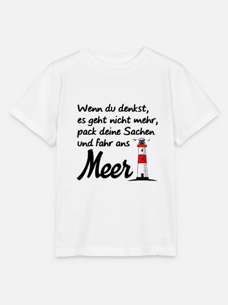 Meer Ostsee Nordsee Spruch Strand Leuchtturm - Stanley/Stella Kinder T-Shirt MINI CREATOR - Weiß