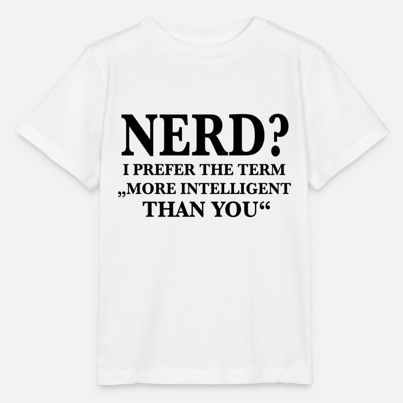 Nerd nerd nerd - T-shirt bio MINI CREATOR Stanley/Stella Enfant - blanc