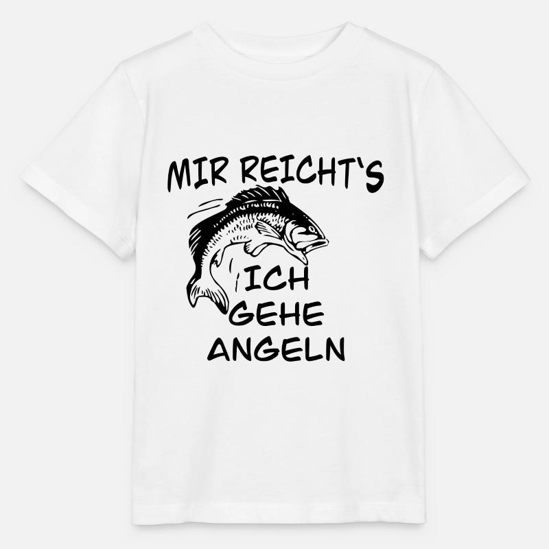 C'est assez pour moi, je vais à la pêche - T-shirt bio MINI CREATOR Stanley/Stella Enfant - blanc