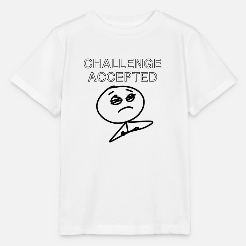 Meme challenge accepted - Stanley/Stella MINI CREATOR Kids’ T-Shirt - white