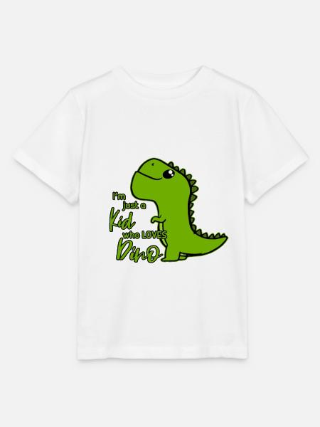 Dino - Stanley/Stella Kinder T-Shirt MINI CREATOR  - Weiß
