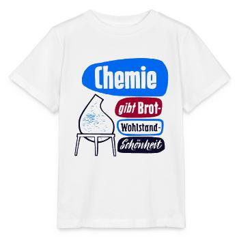 DDR CHEMIE VEB Propaganda Retro Industrie Design - Stanley/Stella Kinder T-Shirt MINI CREATOR  - Weiß - Vorne - Maike (125cm)
