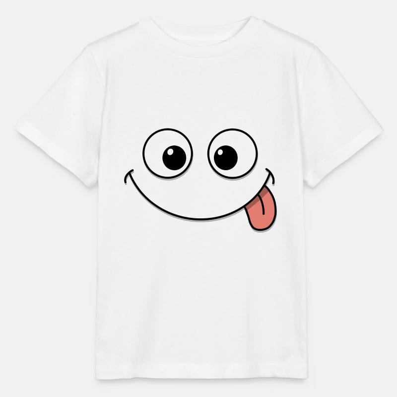 Visage drôle - T-shirt bio MINI CREATOR Stanley/Stella Enfant - blanc