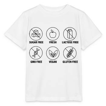Zuckerfrei Glutenfrei Laktoseintolerant Vegan - Stanley/Stella Kinder T-Shirt MINI CREATOR  - Weiß - Vorne - Maike (125cm)