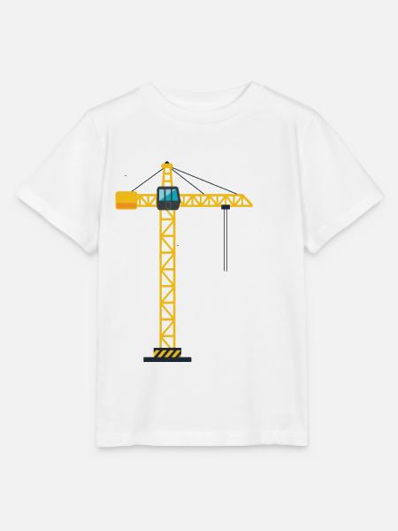 3. Geburtstag Kran Geschenkshirt - Stanley/Stella Kinder T-Shirt MINI CREATOR - Weiß