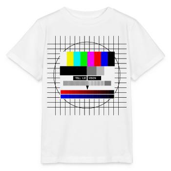 Analoger Fernseher 80er 90er Retro Kein Signal - Stanley/Stella Kinder T-Shirt MINI CREATOR  - Weiß - Vorne - Maike (125cm)