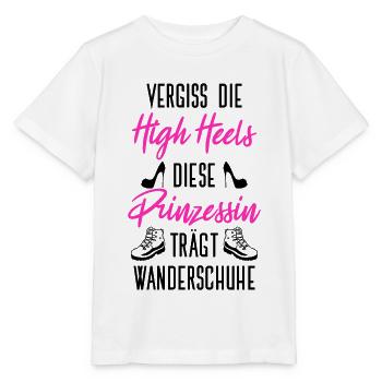 Vergiss High Heels Prinzessin Trägt Wanderschuhe B - Stanley/Stella Kinder T-Shirt MINI CREATOR  - Weiß - Vorne - Maike (125cm)