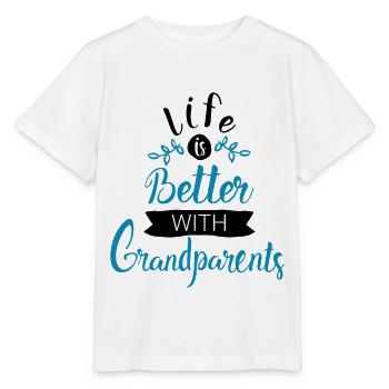 Oma Opa Großeltern Geschenk - Stanley/Stella Kinder T-Shirt MINI CREATOR  - Weiß - Vorne - Maike (125cm)
