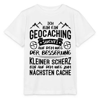 Geocaching Suchti Geocacher GPS Geocachen Cache - Stanley/Stella Kinder T-Shirt MINI CREATOR  - Weiß - Vorne - Maike (125cm)