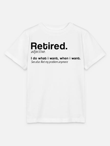 Definition Pensionierung Definition Pensionierung - Stanley/Stella Kinder T-Shirt MINI CREATOR - Weiß