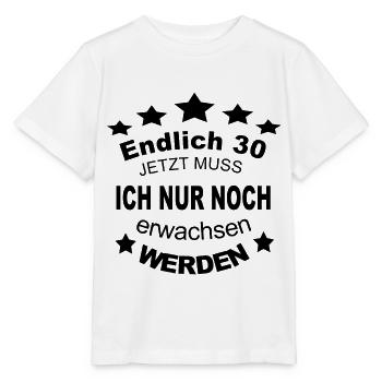 Runder 30. Geburtstag Geschenkidee - Stanley/Stella Kinder T-Shirt MINI CREATOR  - Weiß - Vorne - Maike (125cm)