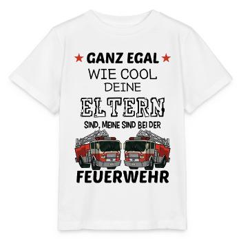 Coole Eltern Feuerwehr Feuerwehrmann Feuerwehrauto - Stanley/Stella Kinder T-Shirt MINI CREATOR  - Weiß - Vorne - Maike (125cm)