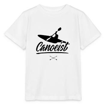 Canoéistes Canoë Canoë Canoë Excursion en canoë - T-shirt bio MINI CREATOR Stanley/Stella Enfant - blanc - Devant - Maike (125cm)
