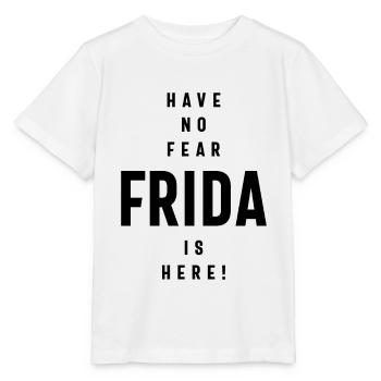 Frida Personalized Name Birthday Gift - Stanley/Stella MINI CREATOR Kids’ T-Shirt - white - Front - Maike (125cm)