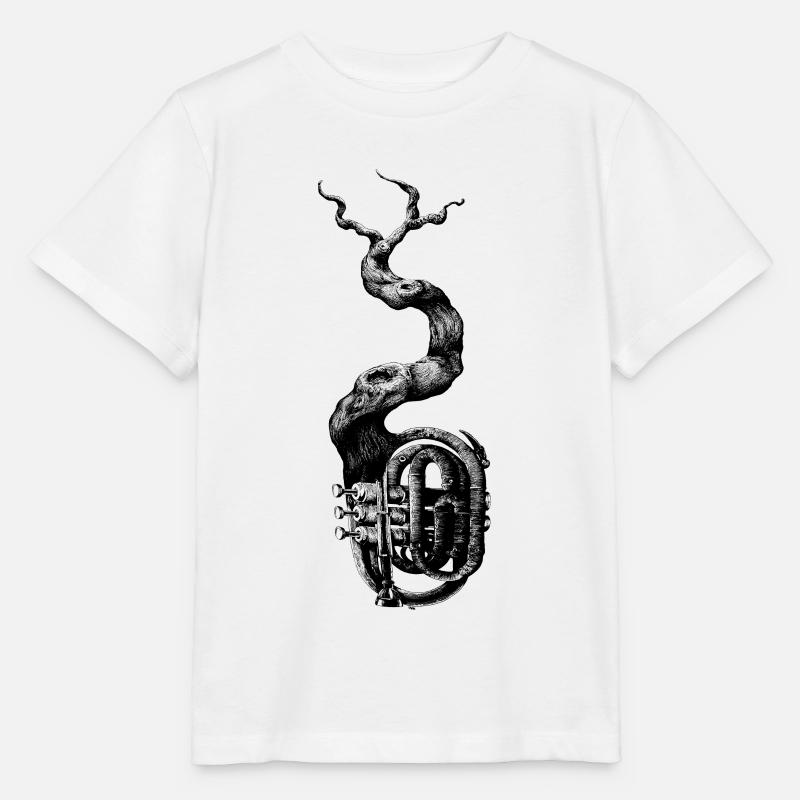 Trompete - Stanley/Stella Kinder T-Shirt MINI CREATOR  - Weiß
