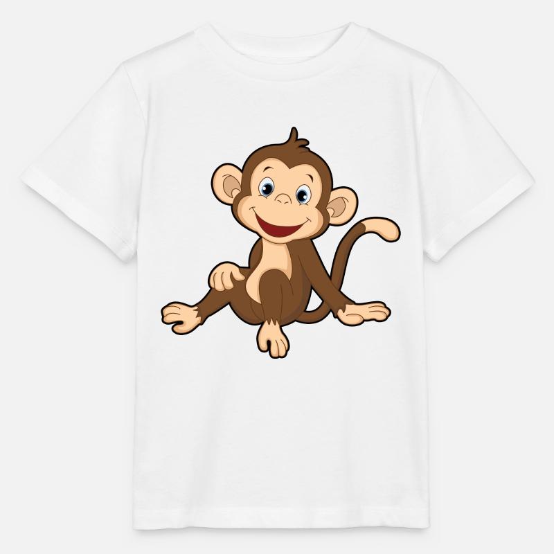Äffchen Affe Geschenk - Stanley/Stella Kinder T-Shirt MINI CREATOR  - Weiß