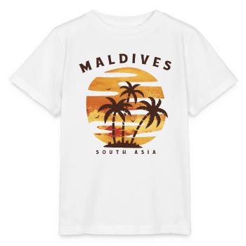 Malediven - Stanley/Stella Kinder T-Shirt MINI CREATOR  - Weiß - Vorne - Maike (125cm)