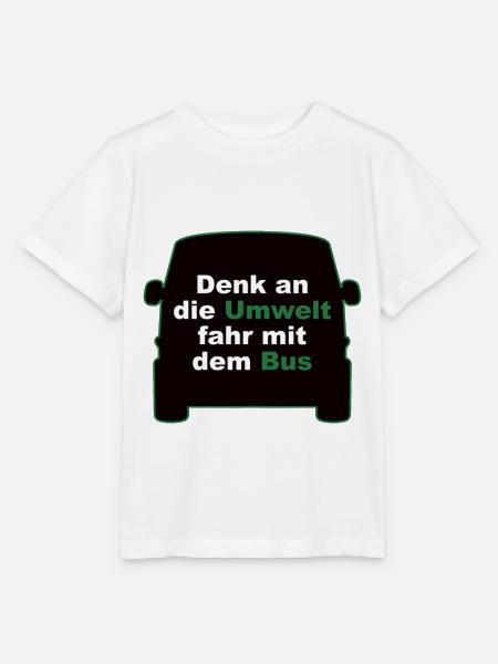 Denk an die Umwelt – Bus - Stanley/Stella Kinder T-Shirt MINI CREATOR - Weiß