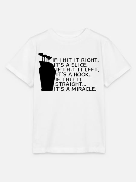 Lustiges Golf Sprüche Geschenk Golfen Golfer - Stanley/Stella Kinder T-Shirt MINI CREATOR  - Weiß