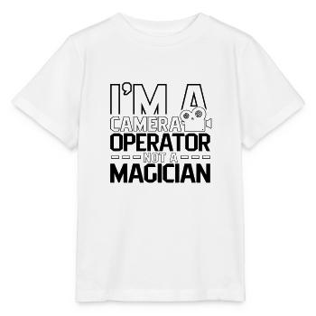 Caméraman caméraman caméra tournage vidéo - T-shirt bio MINI CREATOR Stanley/Stella Enfant - blanc - Devant - Maike (125cm)