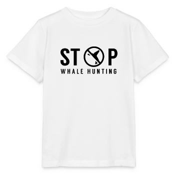 Stop whale hunting Whaling whale Save the whales Save the whales - Stanley/Stella MINI CREATOR Kids’ T-Shirt - white - Front - Maike (125cm)