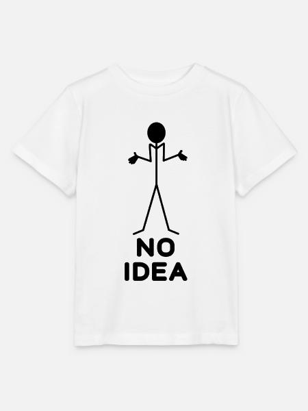 Strichmännchen no idea - Stanley/Stella Kinder T-Shirt MINI CREATOR  - Weiß