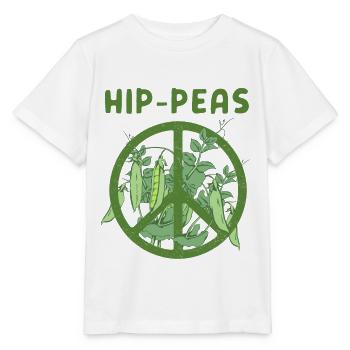 Hippie Erbsen lustig Erbse Garten Spruch Geschenk - Stanley/Stella Kinder T-Shirt MINI CREATOR  - Weiß - Vorne - Maike (125cm)
