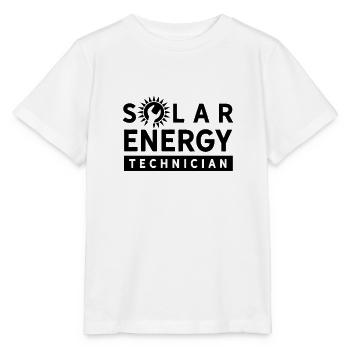 solar energy technician solar power solar sun - Stanley/Stella MINI CREATOR Kids’ T-Shirt - white - Front - Maike (125cm)