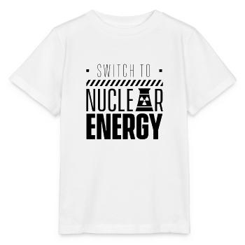 Passer au nucléaire Énergie nucléaire Énergie nucléaire - T-shirt bio MINI CREATOR Stanley/Stella Enfant - blanc - Devant - Maike (125cm)