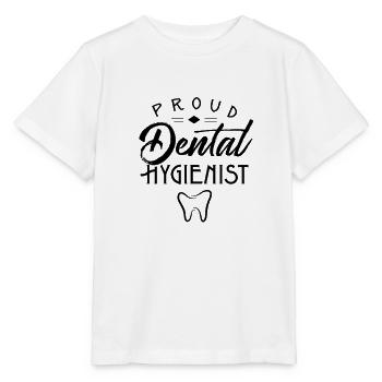 Stolzer Dentalhygieniker Zahnhygieniker Zahn Beruf - Stanley/Stella Kinder T-Shirt MINI CREATOR  - Weiß - Vorne - Maike (125cm)