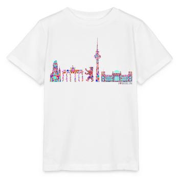 Berlin T-Shirt - Berlin Skyline Shirt - I Love - T-shirt bio MINI CREATOR Stanley/Stella Enfant - blanc - Devant - Maike (125cm)