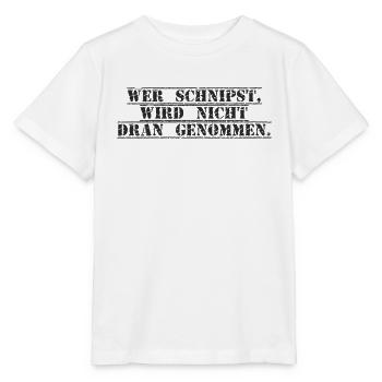 Lehrer - Wer schnipst wird nicht dran genommen - Stanley/Stella Kinder T-Shirt MINI CREATOR  - Weiß - Vorne - Maike (125cm)