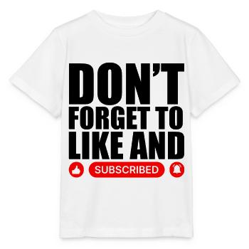 Vidéo Blogger Vlogger Like Subscribe Podcaster - T-shirt bio MINI CREATOR Stanley/Stella Enfant - blanc - Devant - Maike (125cm)