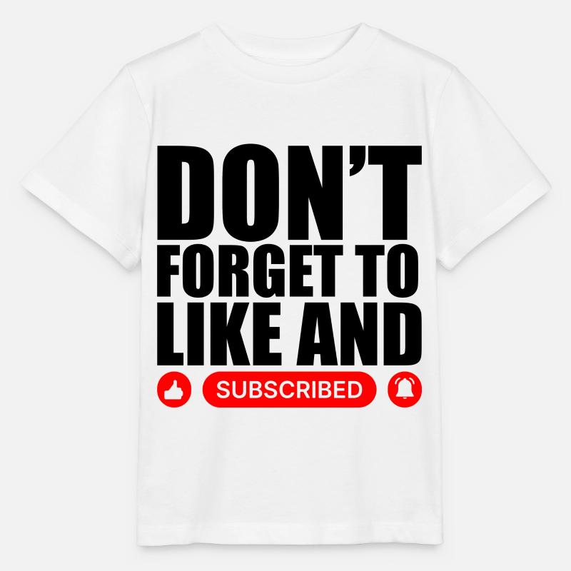 Video Blogger Vlogger Like Subscribe Podcaster - Stanley/Stella Kinder T-Shirt MINI CREATOR  - Weiß