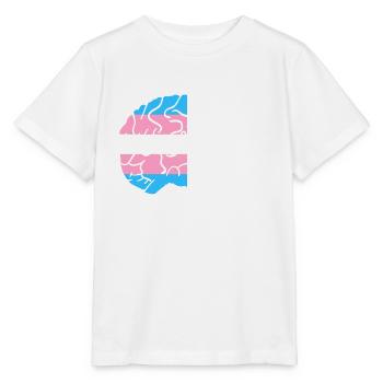 LGBT Transgenre Mois Trans Gay Cerveau Pride - T-shirt bio MINI CREATOR Stanley/Stella Enfant - blanc - Devant - Maike (125cm)