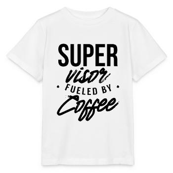 Supervisor Driven By Coffee Overseer Profession - Stanley/Stella MINI CREATOR Kids’ T-Shirt - white - Front - Maike (125cm)