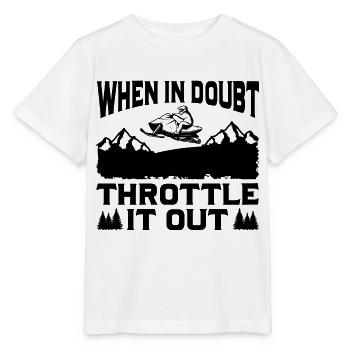 Snowmobile saying snowmobile snowmobile - Stanley/Stella MINI CREATOR Kids’ T-Shirt - white - Front - Maike (125cm)