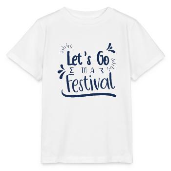 Allons à un festival festival fête - T-shirt bio MINI CREATOR Stanley/Stella Enfant - blanc - Devant - Maike (125cm)