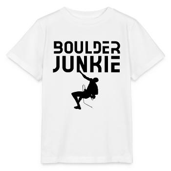 Boulder Junkie Bouldering Boulderer Boulderer - Stanley/Stella MINI CREATOR Kids’ T-Shirt - white - Front - Maike (125cm)