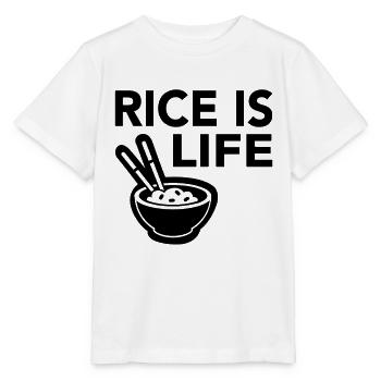 Rice Is Life - Stanley/Stella MINI CREATOR Kids’ T-Shirt - white - Front - Maike (125cm)