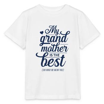 Ma grand-mère est la grand-mère grand-mère - T-shirt bio MINI CREATOR Stanley/Stella Enfant - blanc - Devant - Maike (125cm)