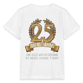 Company anniversary 25 years employee company celebration - Stanley/Stella MINI CREATOR Kids’ T-Shirt - white - Front - Maike (125cm)