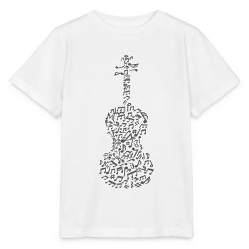 Violin Musical Instrument String Instrument - Stanley/Stella MINI CREATOR Kids’ T-Shirt - white - Front - Maike (125cm)