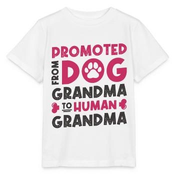 Grossesse annonce idée future grand-mère - T-shirt bio MINI CREATOR Stanley/Stella Enfant - blanc - Devant - Maike (125cm)