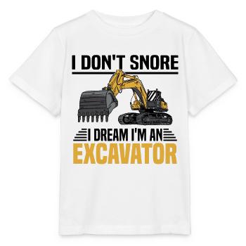 Crawler Excavator Excavator Sorry Construction Machine - Stanley/Stella MINI CREATOR Kids’ T-Shirt - white - Front - Maike (125cm)