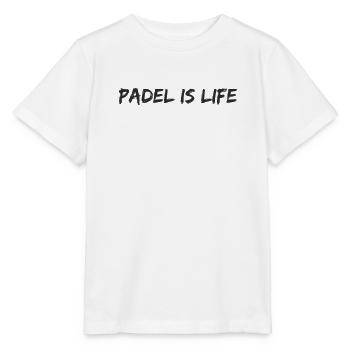 Padel Tennis - Padel is life - Stanley/Stella MINI CREATOR Kids’ T-Shirt - white - Front - Maike (125cm)